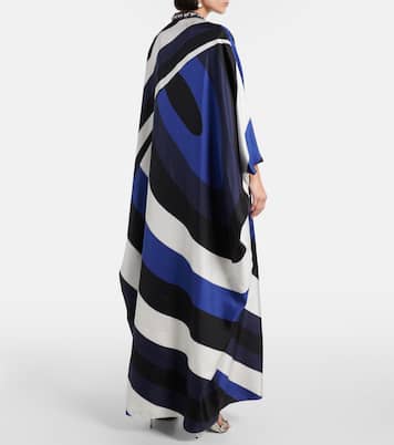 Kaftan Iride aus Seiden-Twill mit Kristallen | Pucci
