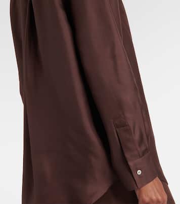 Camicia pigiama in raso di seta | Asceno