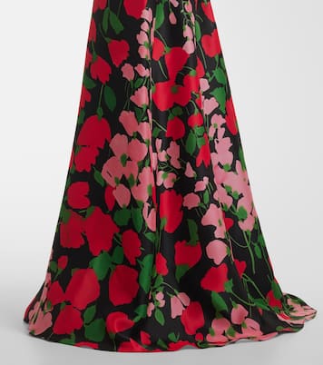 Strapless silk gown | Carolina Herrera