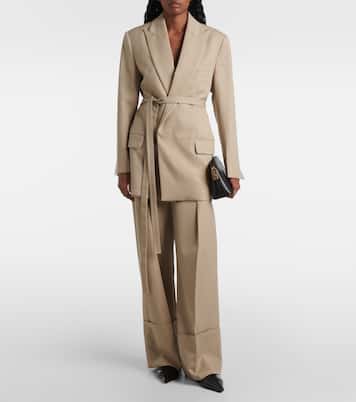 Belted wool blazer | Victoria Beckham