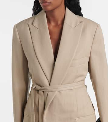 Belted wool blazer | Victoria Beckham