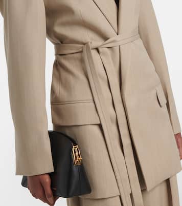 Belted wool blazer | Victoria Beckham