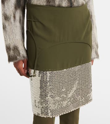 Gonna midi con paillettes | The Attico