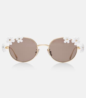 Lunettes de soleil Signature rondes à fleurs | Loewe