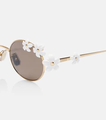 Lunettes de soleil Signature rondes à fleurs | Loewe