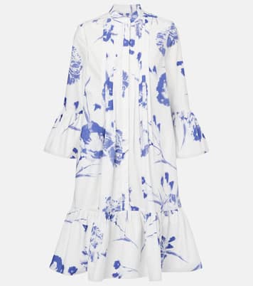 Miniabito in cotone con stampa floreale | Erdem
