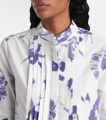 Miniabito in cotone con stampa floreale | Erdem