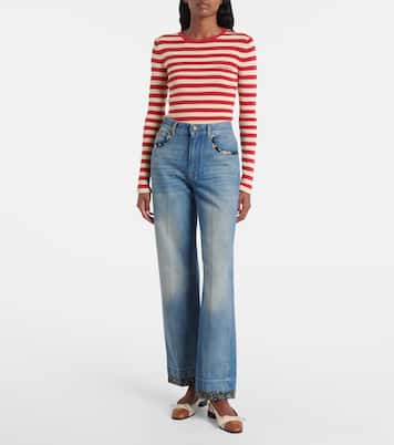 High-rise straight jeans | Valentino