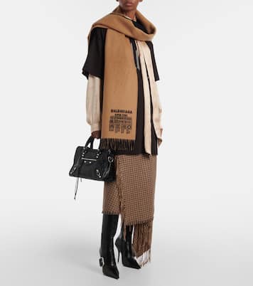 Sciarpa Balenciaga Garde-Robe in lana | Balenciaga