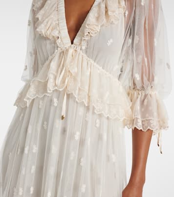 Besticktes Maxikleid aus Spitze | Chloé