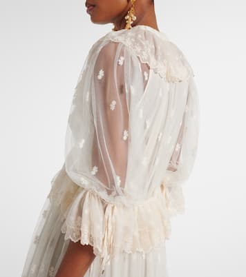 Besticktes Maxikleid aus Spitze | Chloé