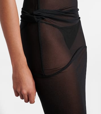 Lilith sheer organza jersey gown | Rick Owens
