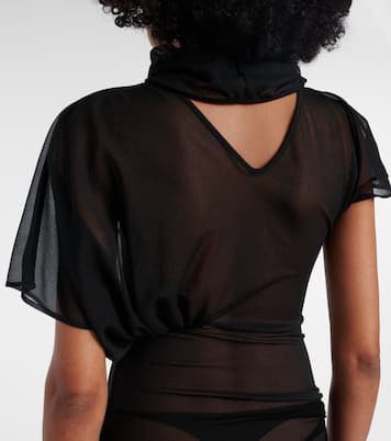 Lilith sheer organza jersey gown | Rick Owens