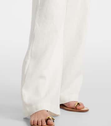Pantaloni a gamba larga in lino a vita alta | Faithfull