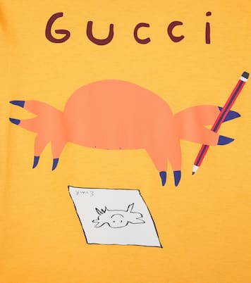 x Euan Roberts cotton jersey T-shirt | Gucci Kids