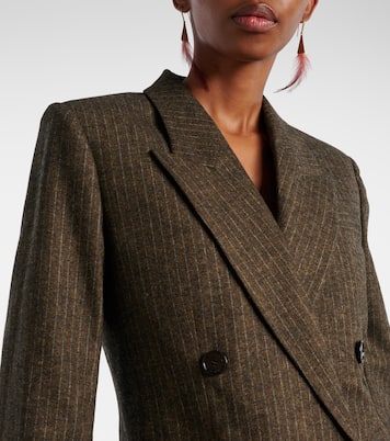 Jevima chalk stripe suit jacket | Isabel Marant
