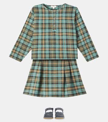 Sebastian checked cotton shirt | Bebe Organic