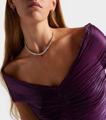 18kt gold necklace with diamonds | Kamyen