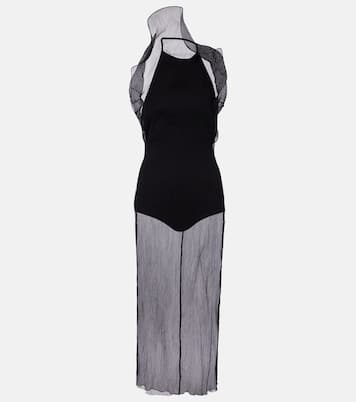 Sheer silk organza midi dress | Magda Butrym