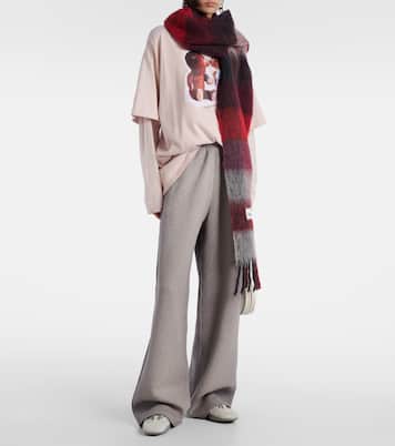 Felin logo cotton fleece sweatpants | Acne Studios