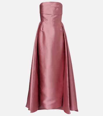 Strapless satin gown | Solace London
