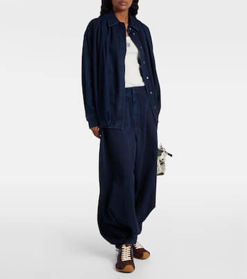 Jeans anchos drapeados | Loewe