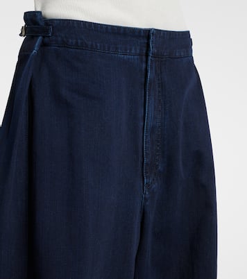 Jeans anchos drapeados | Loewe