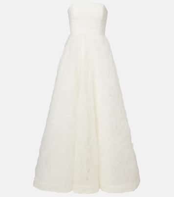 Bridal Willow ruffled mesh bustier gown | Rebecca Vallance