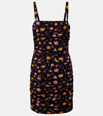 Floral silk-blend charmeuse minidress | Dolce&Gabbana