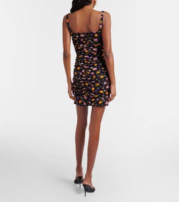 Floral silk-blend charmeuse minidress | Dolce&Gabbana