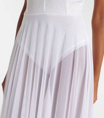 Vestido de fiesta de malla con lentejuelas | Norma Kamali