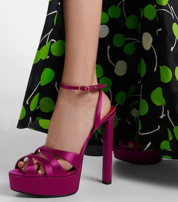 Sandalen Chandelle 140 aus Crêpe | Saint Laurent