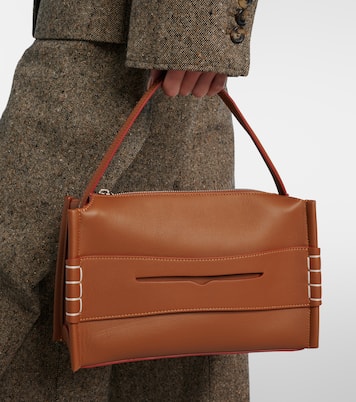 Loafer leather top-handle bag | JW Anderson