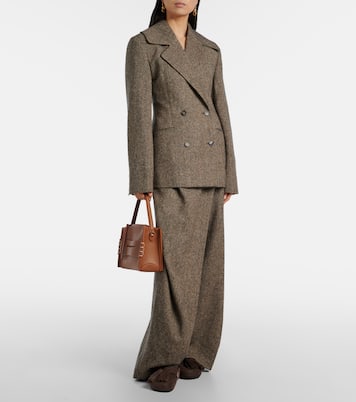 Loafer leather top-handle bag | JW Anderson