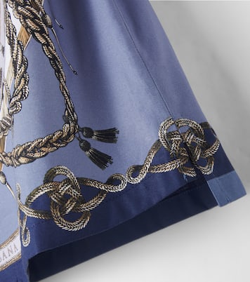 Printed cotton poplin shirt | Dolce&Gabbana Kids