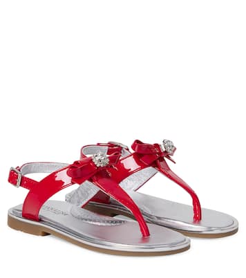 Embellished patent leather sandals  | Monnalisa