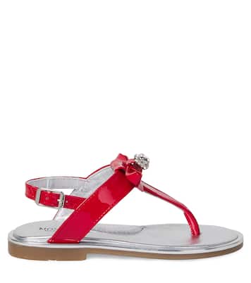 Embellished patent leather sandals  | Monnalisa