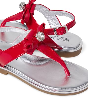 Embellished patent leather sandals  | Monnalisa