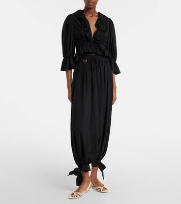 Estra braided leather slingback sandals | Chloé