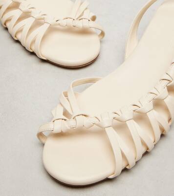Estra braided leather slingback sandals | Chloé