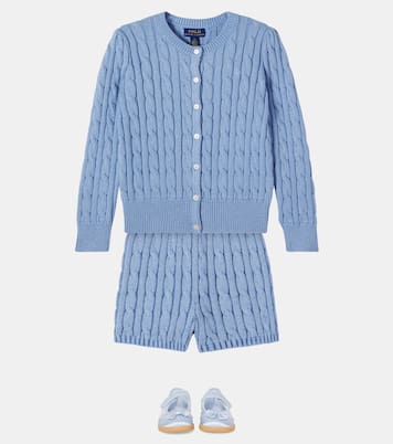 Cable-knit cotton shorts | Polo Ralph Lauren Kids
