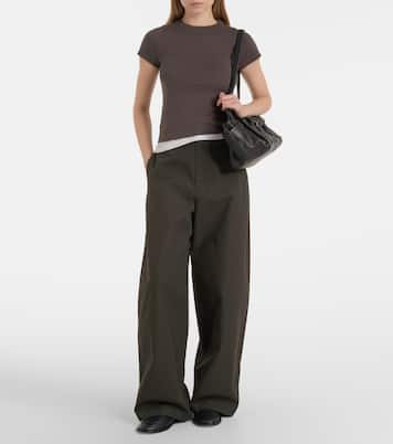 T-shirt N°292 America in cotone e cashmere | Extreme Cashmere