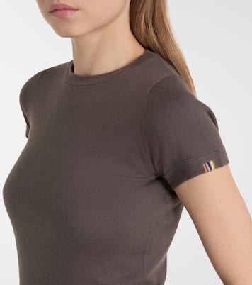 T-shirt N°292 America in cotone e cashmere | Extreme Cashmere