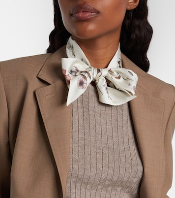 Floral silk scarf | Loro Piana