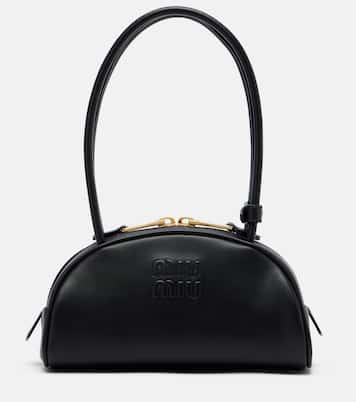 Beau Small leather bowling bag | Miu Miu