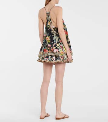 Embellished printed silk camisole | Camilla