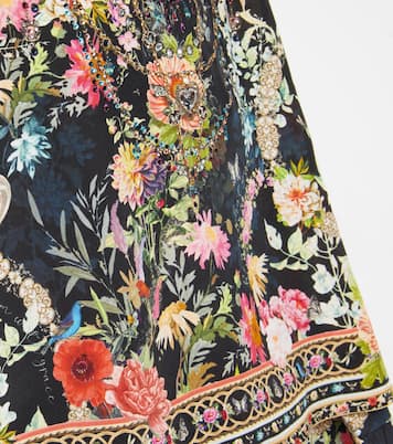 Embellished printed silk camisole | Camilla