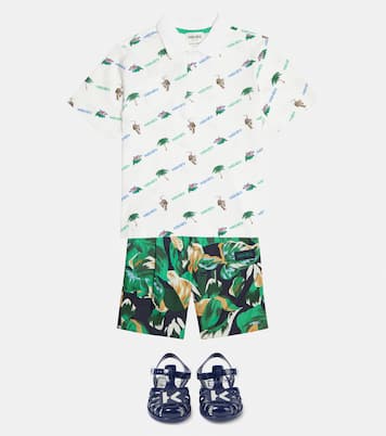 Printed cotton shorts | Kenzo Kids