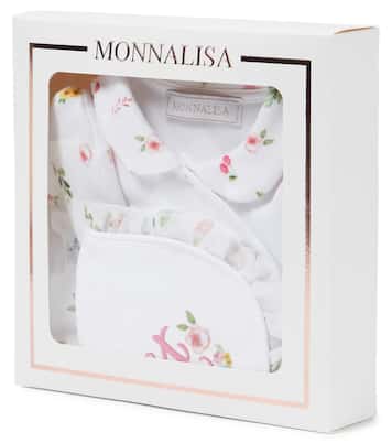 Baby - Tutina, bavaglino e berretto in cotone | Monnalisa