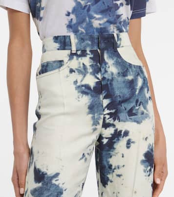Tie-dye linen flared pants | Chloé